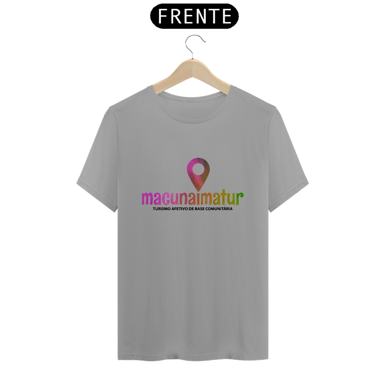 Nome do produto  Camiseta MacunaimaTur Branca - Turismo de Base Comunitária
