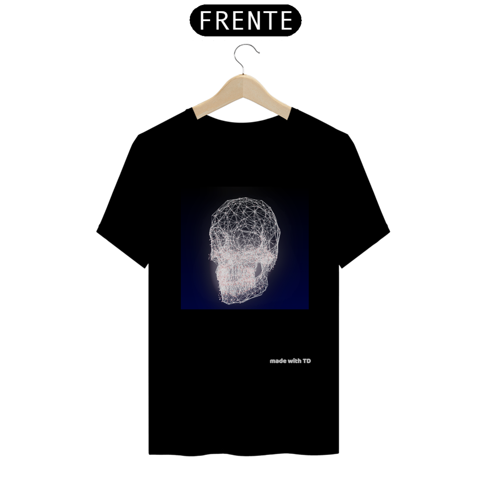 Camiseta Caveira Generativa Touchdesigner