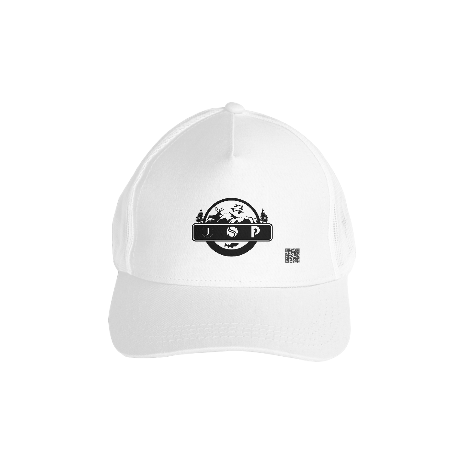 Boné aba curva trucker telinha -  estilo cabana floresta aventuras acampamento Johnny Silva Pires