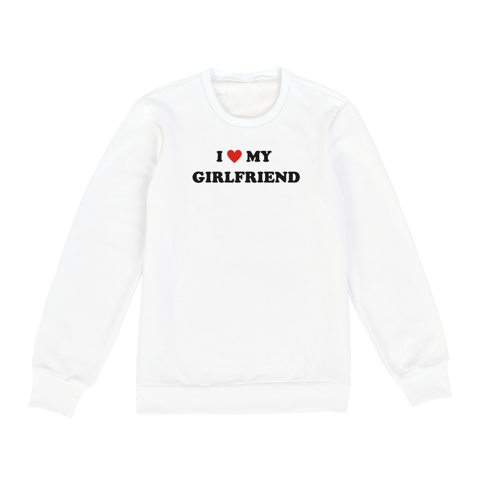 Moletom I <3 my girlfriend | SÓ PROS APAIXONADOS - BRANCO