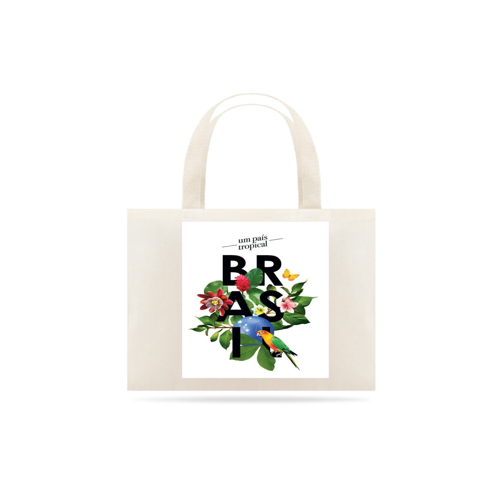 Nome do produto  Eco Bag grande - Flores Tropicais