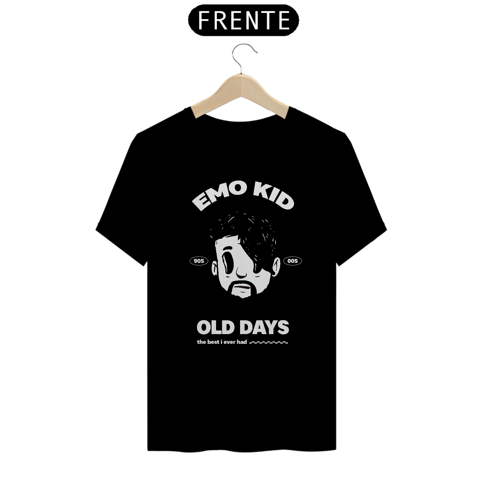 Camiseta OLD DAYS (Preta) | V1RALATA EMO KID®