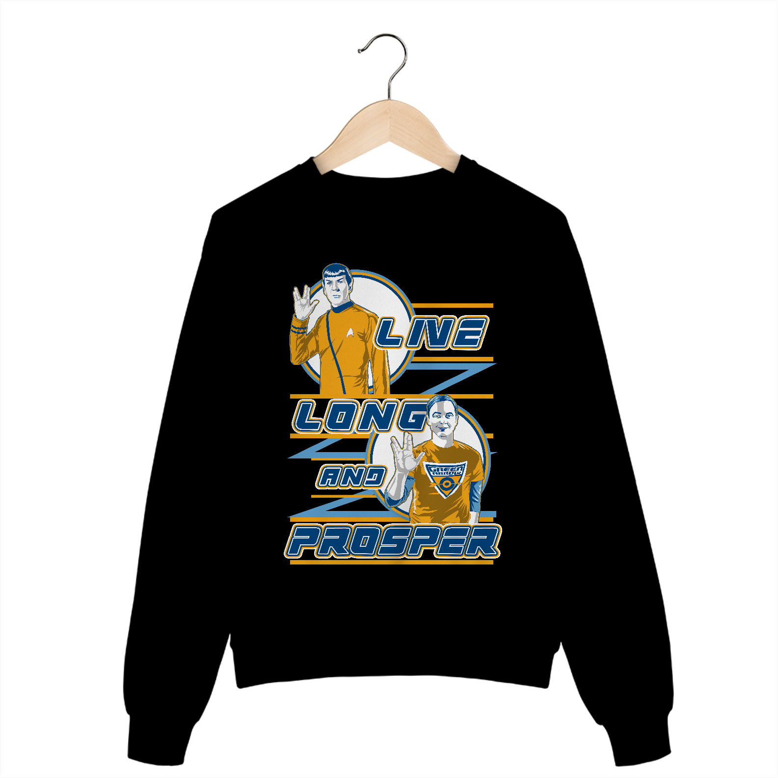 Moletom Sheldon and Spock - Big BangTheory & StarTrek