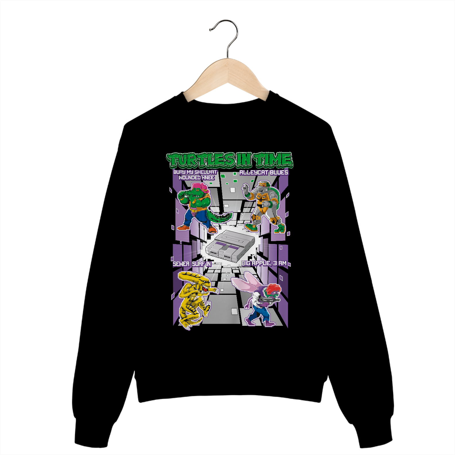 Moletom Turtles in Time (SNES)