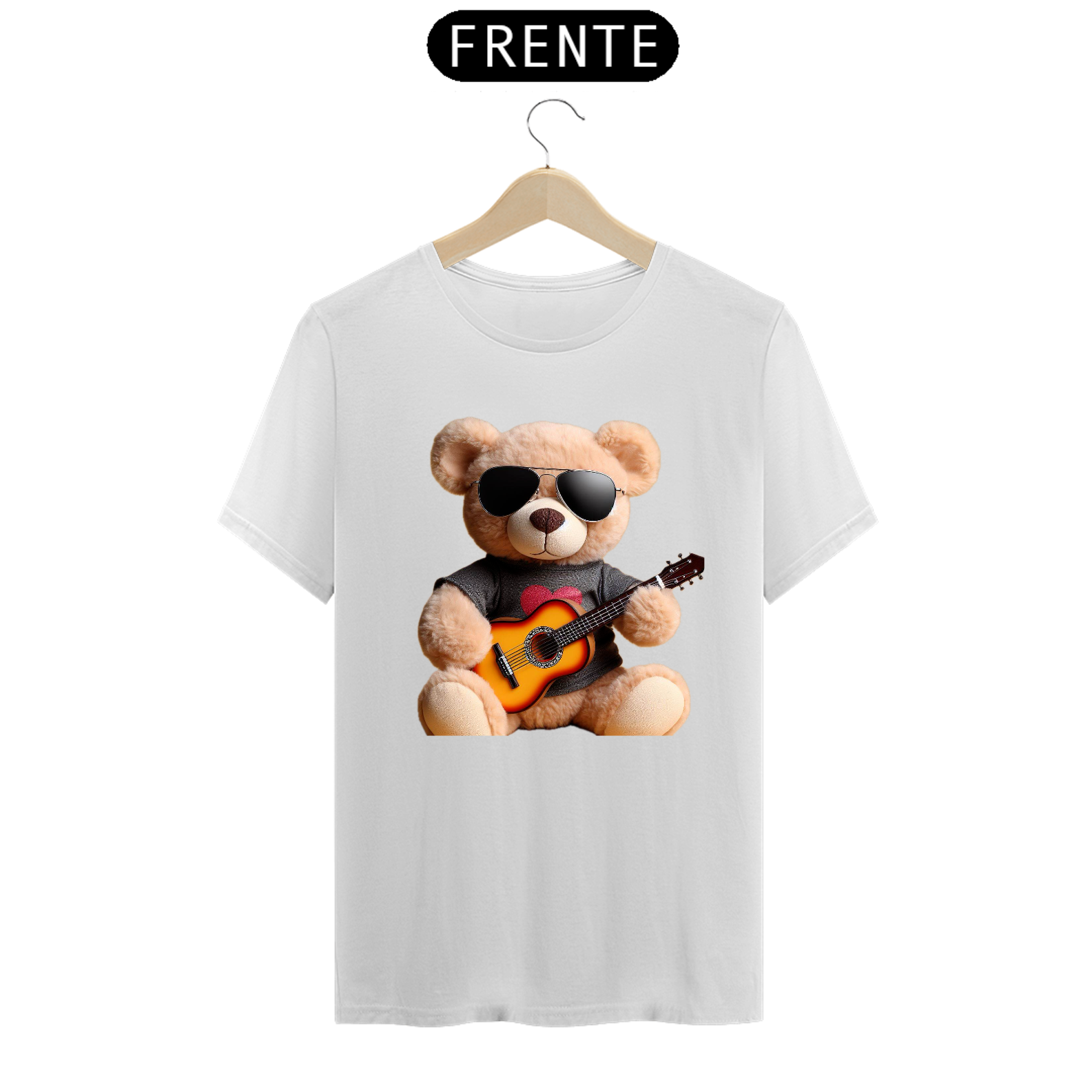 Nome do produto  Camiseta Ursinho Violão