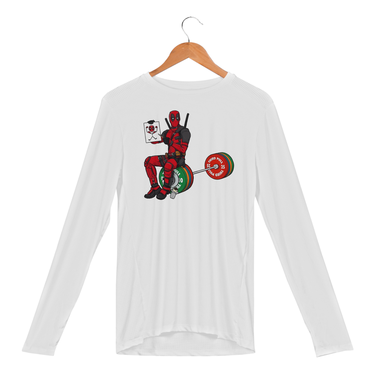 Deadpool Treino - | Camiseta Manga Longa Sport UV