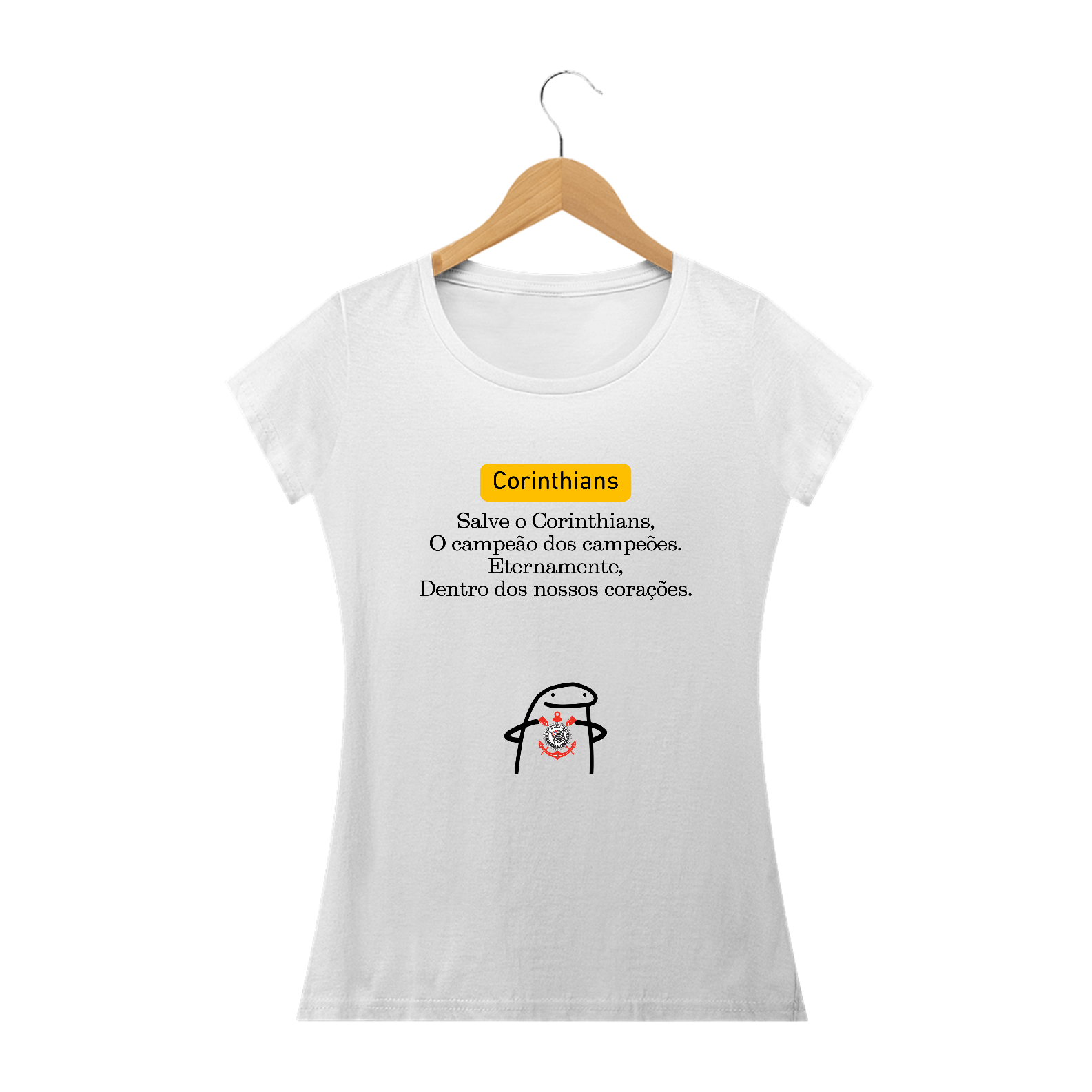 Nome do produto: Baby Look Hino do Corinthians - Flork