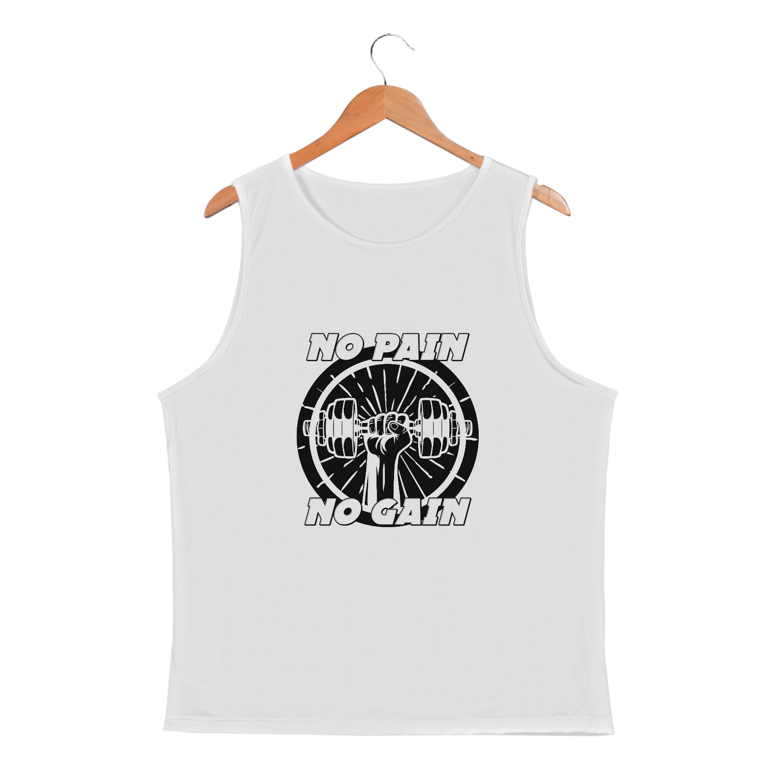 REGATA MASCULINA SPORT - NO PAIN NO GAIN