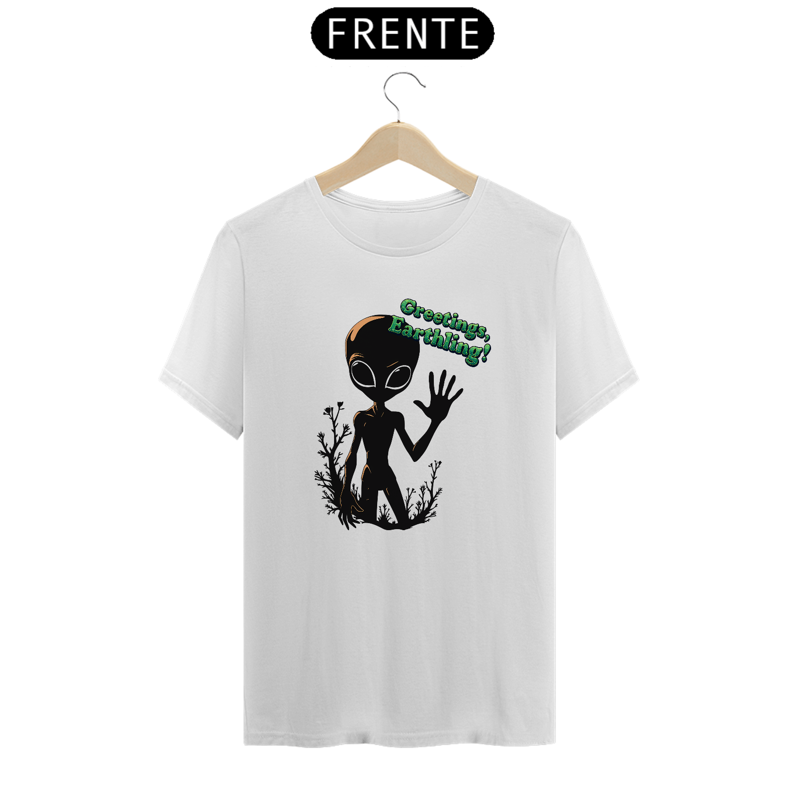 CAMISETA BASIC - SAUDAÇÕES, TERRÁQUEO