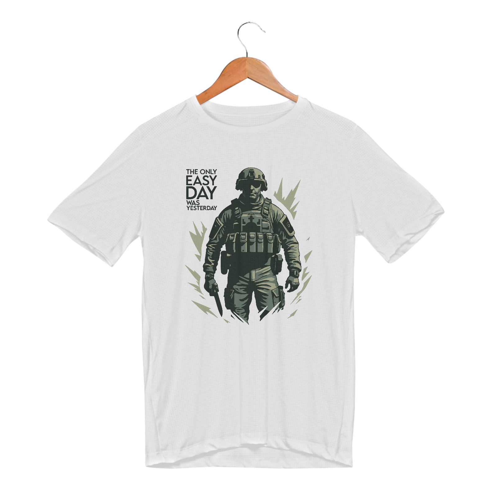 CAMISETA SPORT - THE ONLY EASY DAY, WAS YESTERDAY