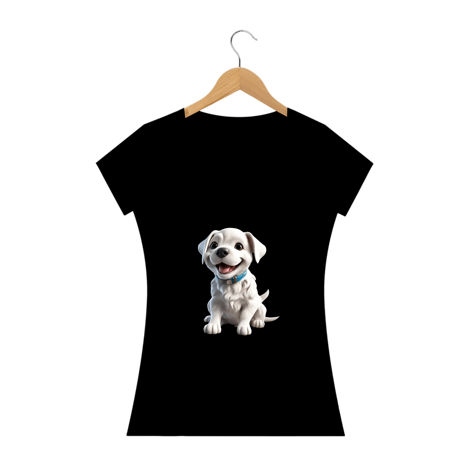 Camiseta Cachorrinho Branco
