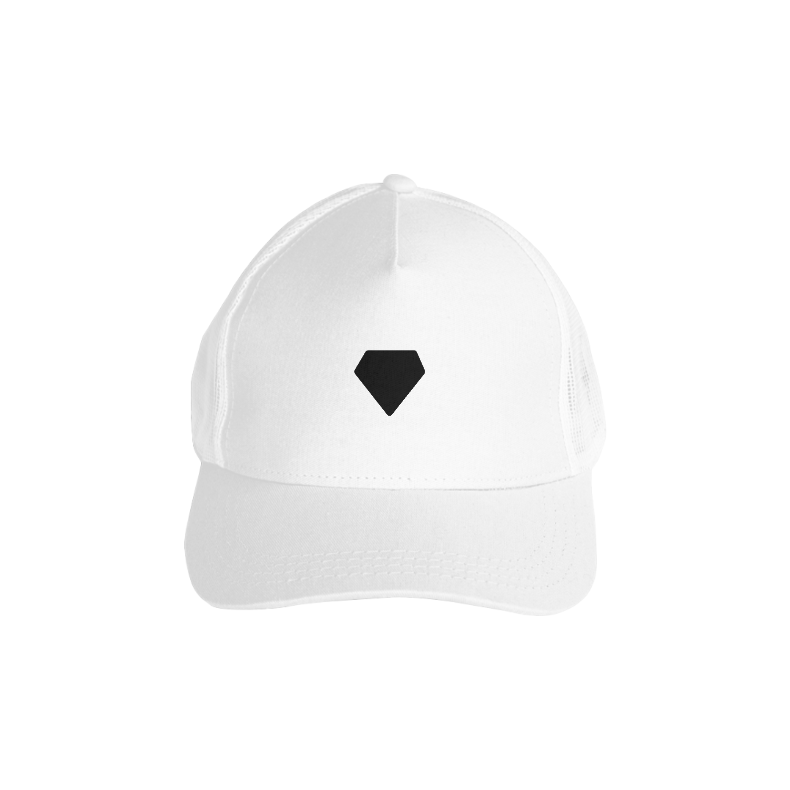 Nome do produto  Bone branco, Diamante.