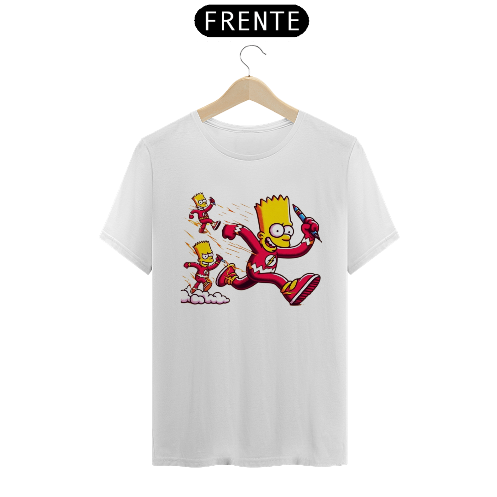 Nome do produto: Camiseta masculina flash estilo Simpsons 