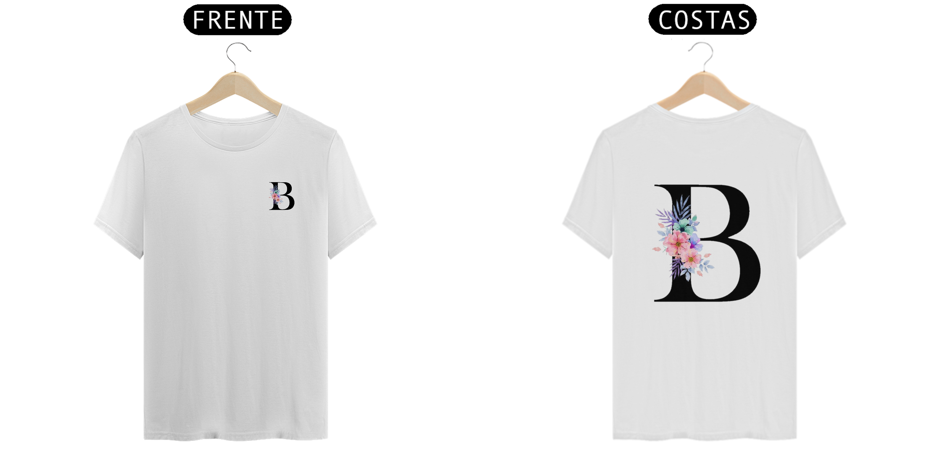 Nome do produto  Camisa T-Shirt Classic LETRA B/FLORAL