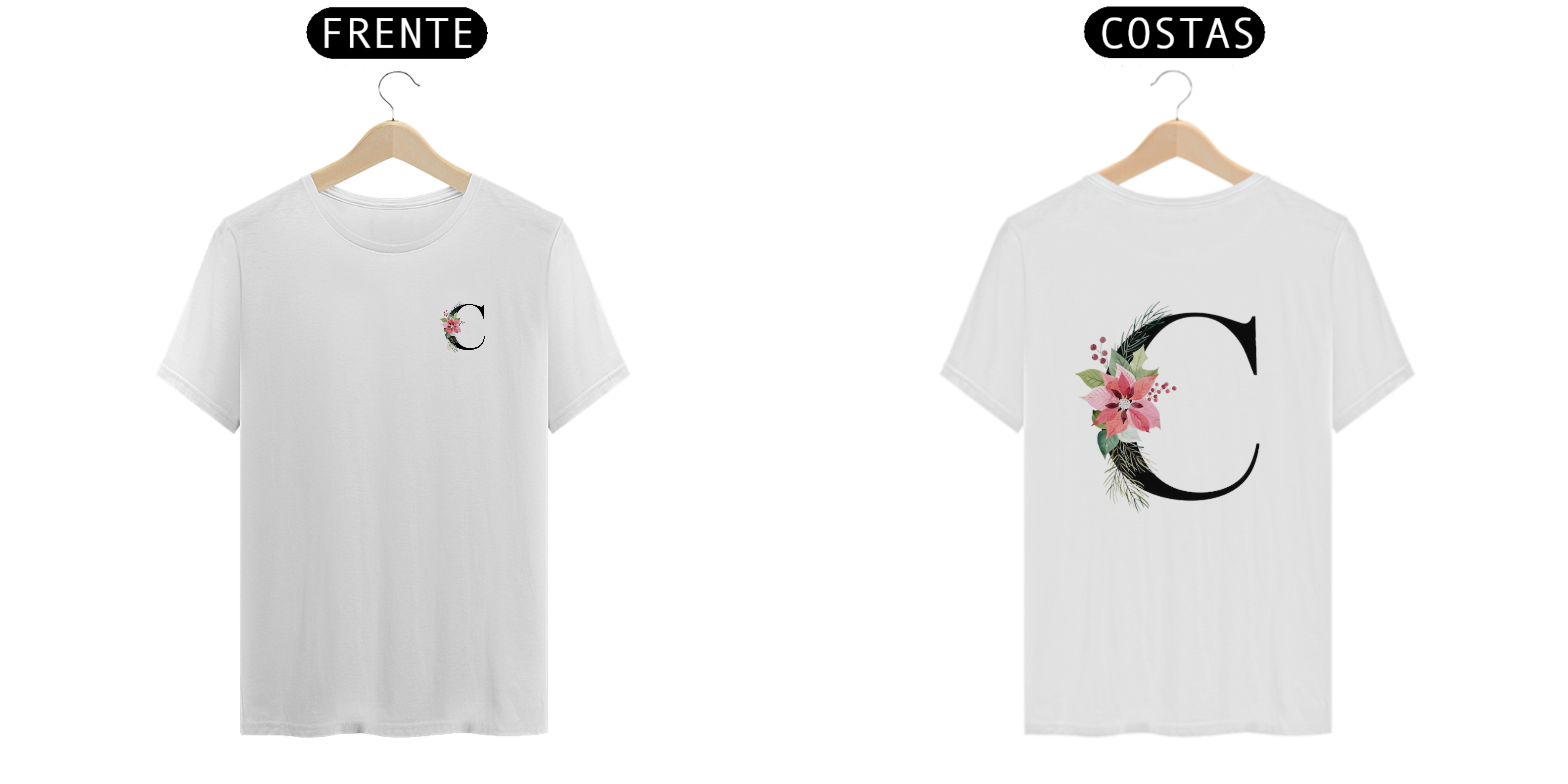 Nome do produto  Camisa T-Shirt Classic LETRA C/FLORAL