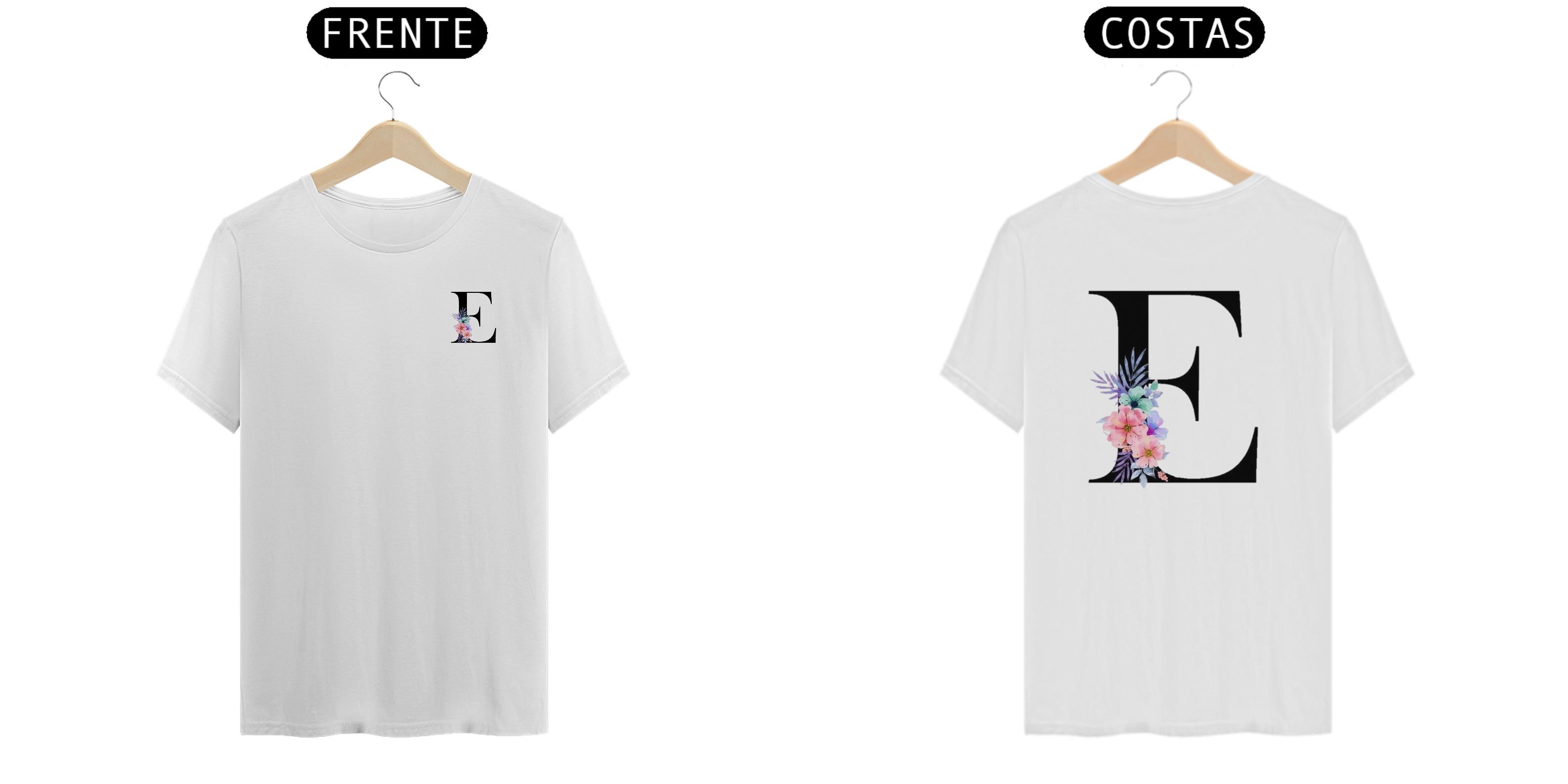 Nome do produto  Camisa T-Shirt Classic LETRA E/FLORAL