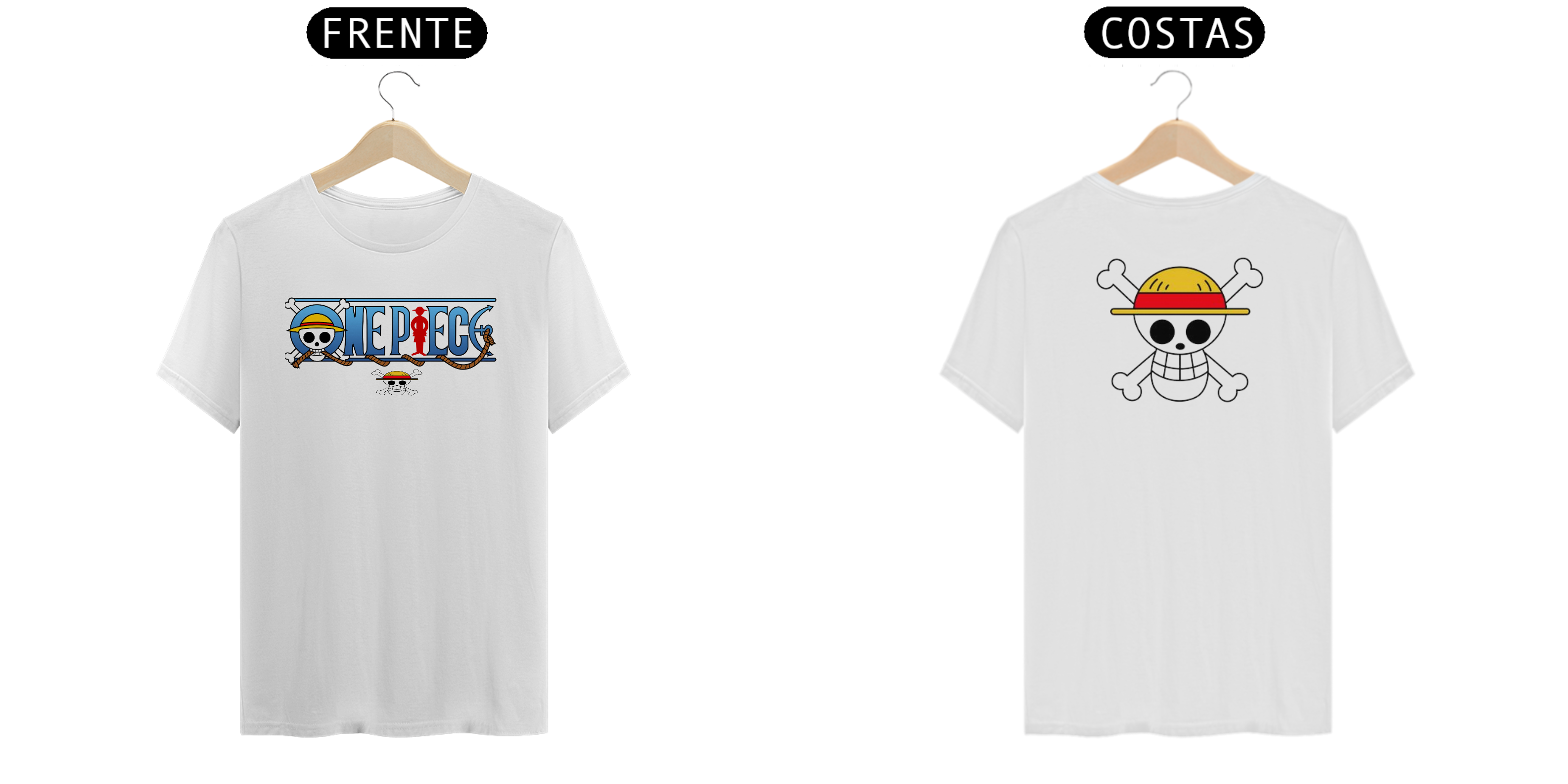 Camisetas Coloridas Com Manga ONE PIECE 