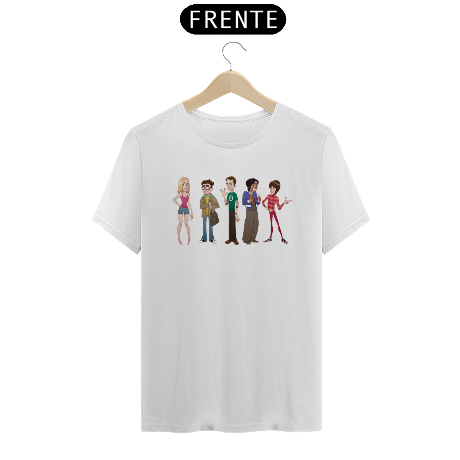 Camiseta Classica - The Big Bang Theory (Elenco)