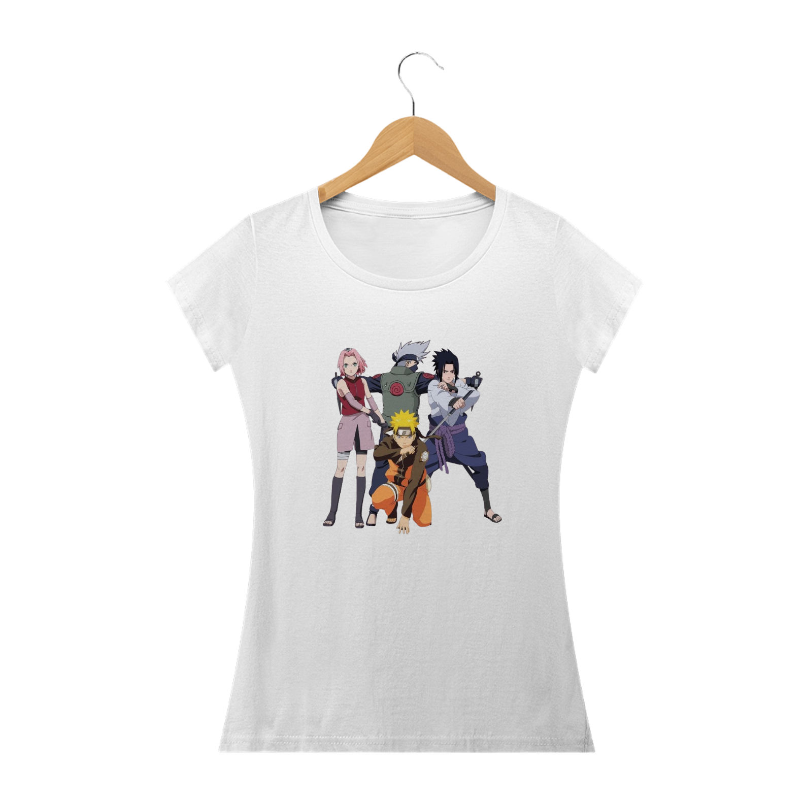 Camiseta Feminina Naruto - Time