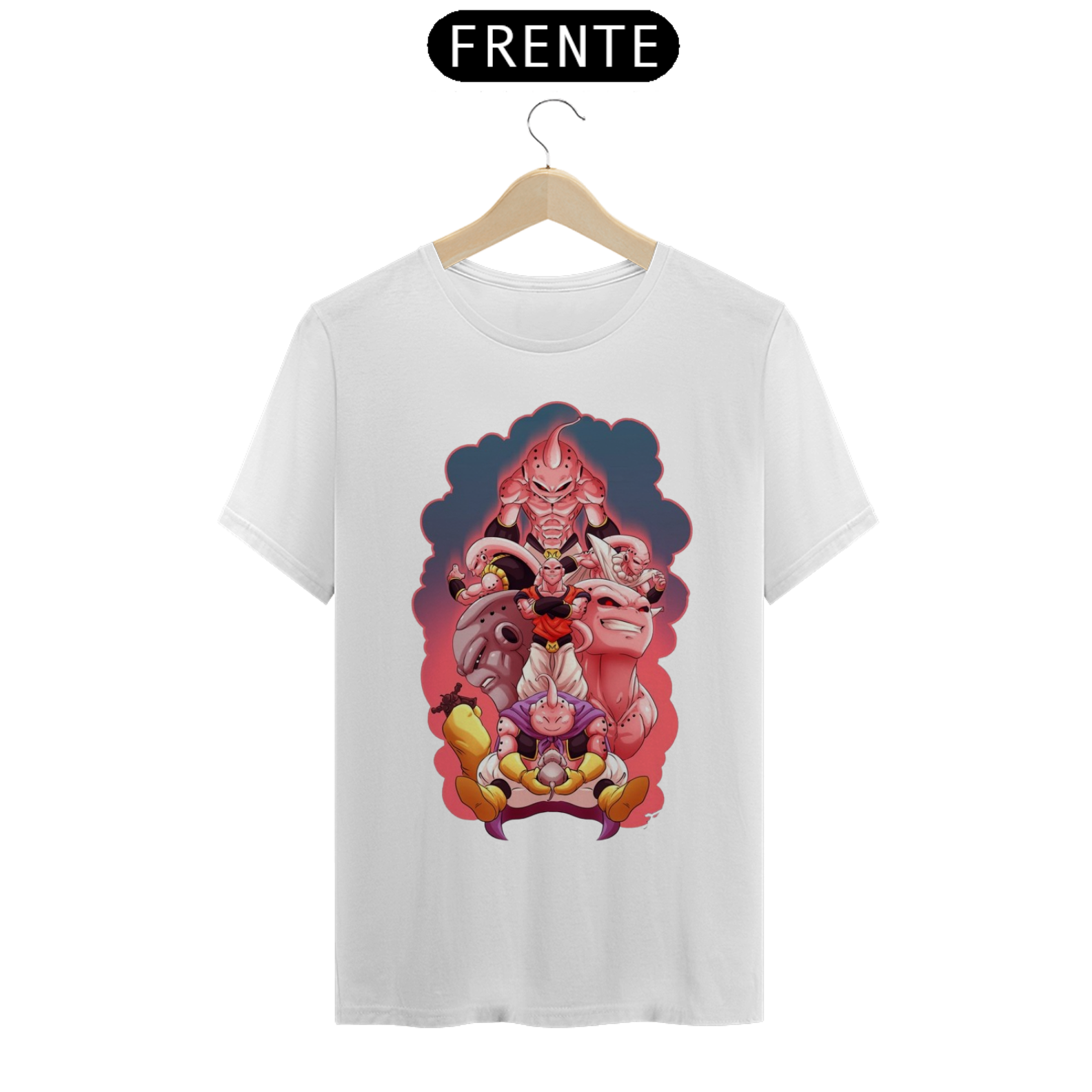Camiseta Classica Dragon Ball - Majin Boo fases