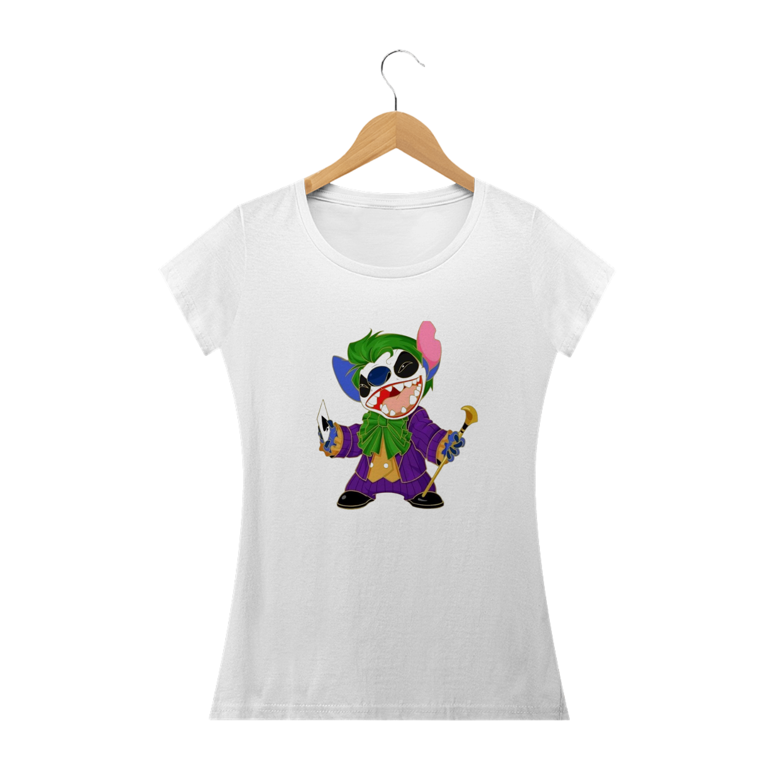 Camiseta Feminina Stitch - Coringa