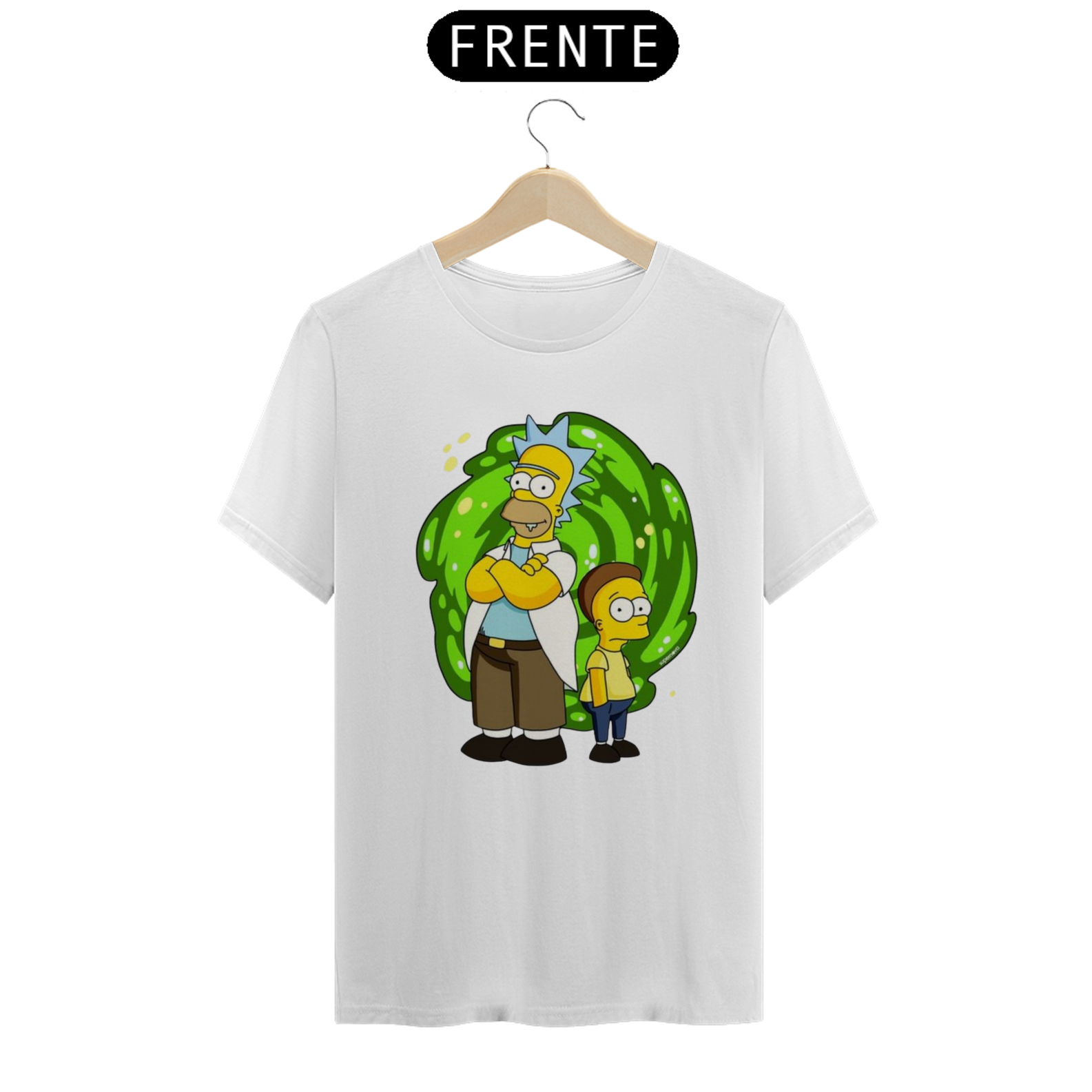 Camiseta Classica Os Simpsons - Homer and Bart