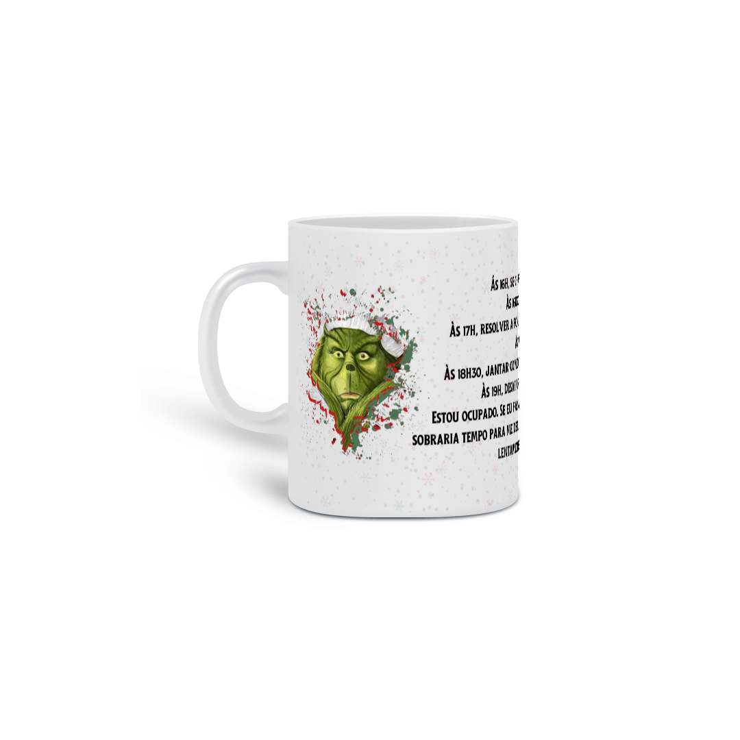 Caneca Natal - Agenda Grinch 