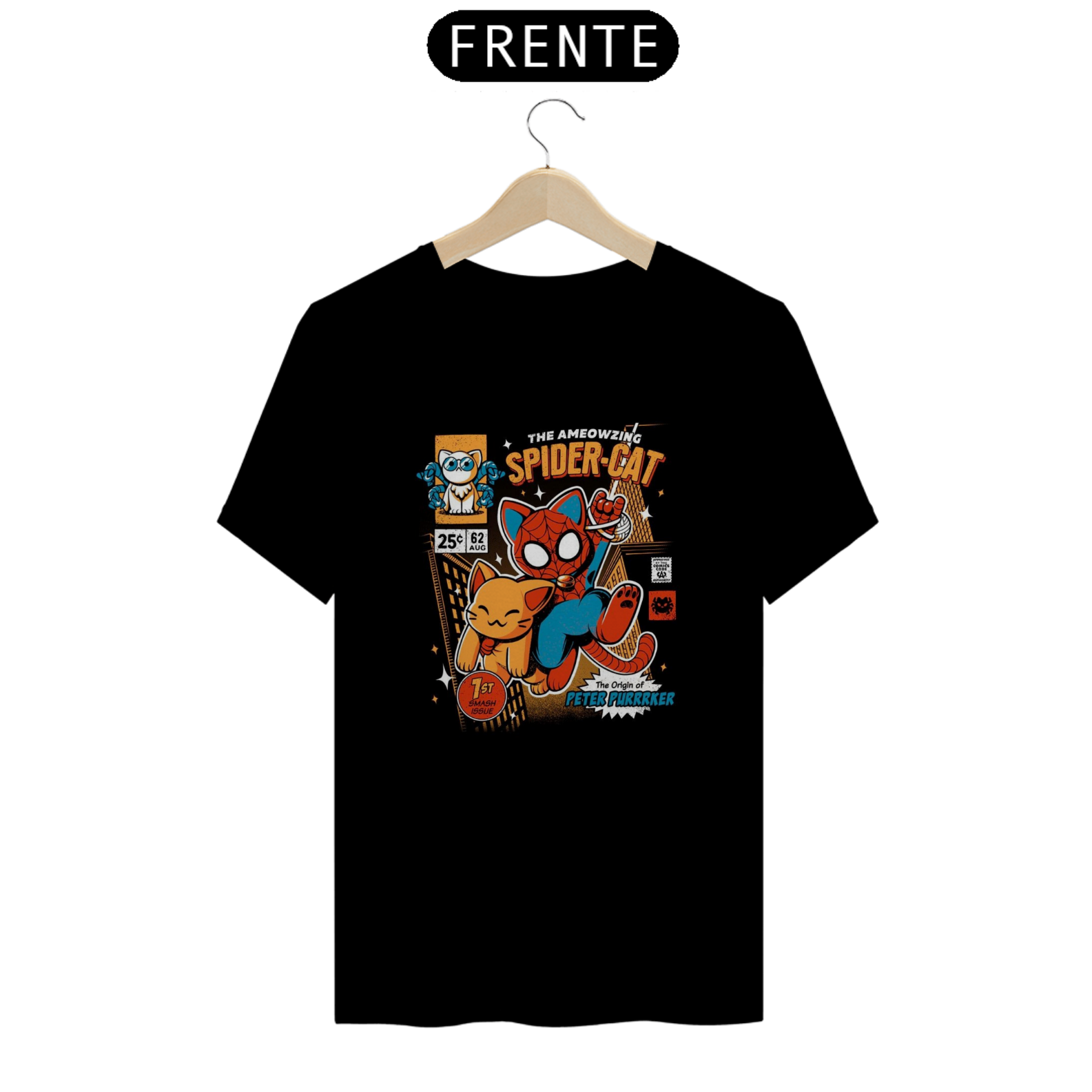 Camiseta Classica Cats - Sipider Cat