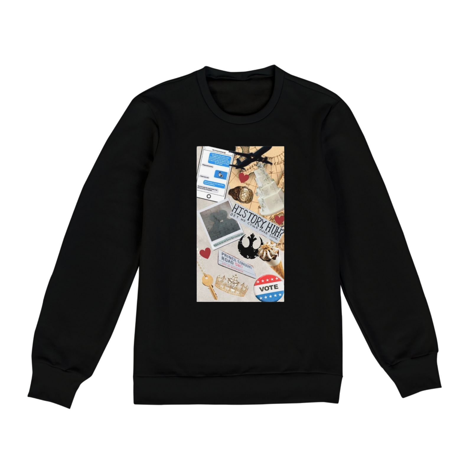 Moletom Vermelho Branco e Sangue azul  - History