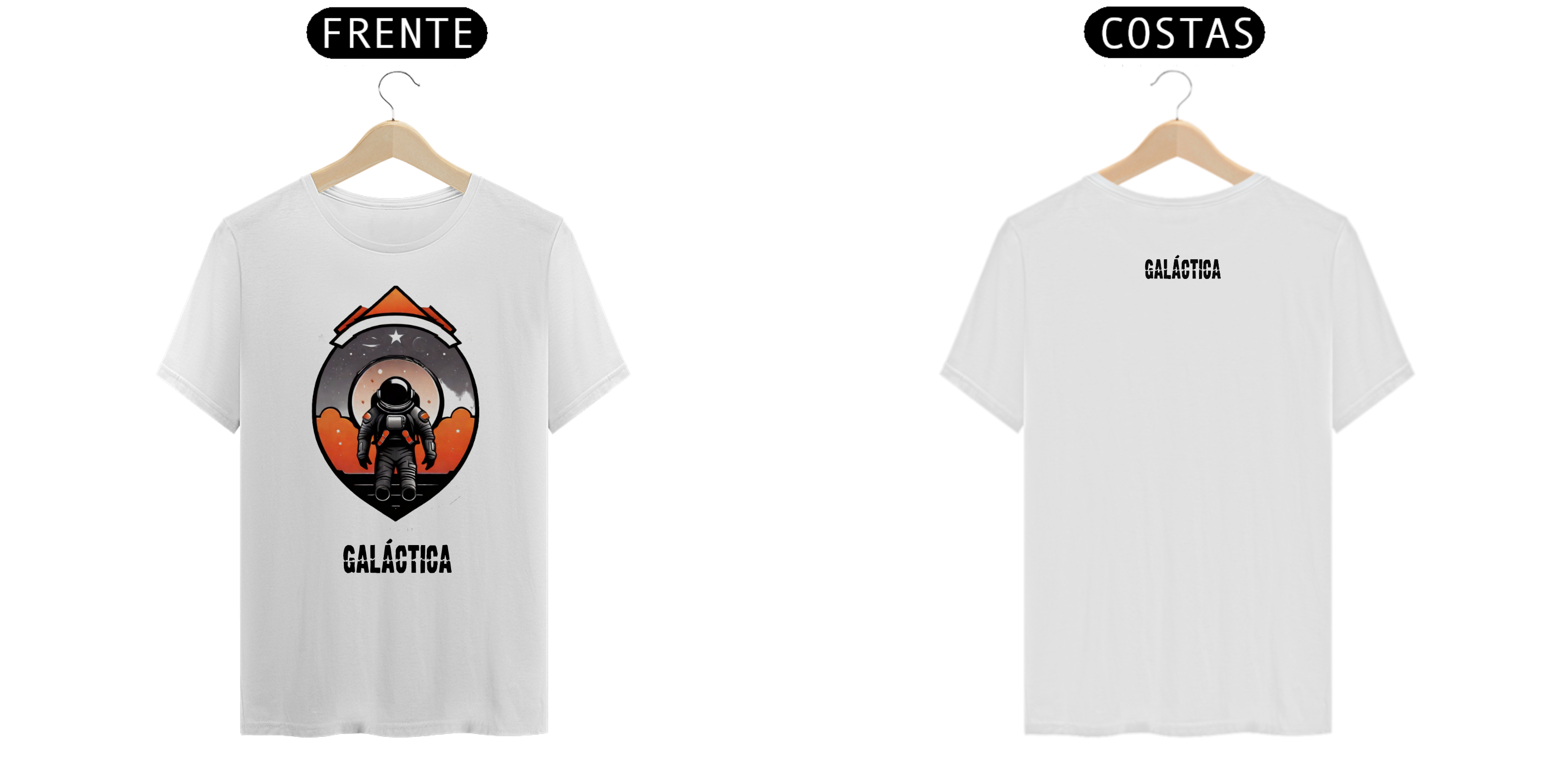 Elegância Cósmica: Camiseta Selo Astro