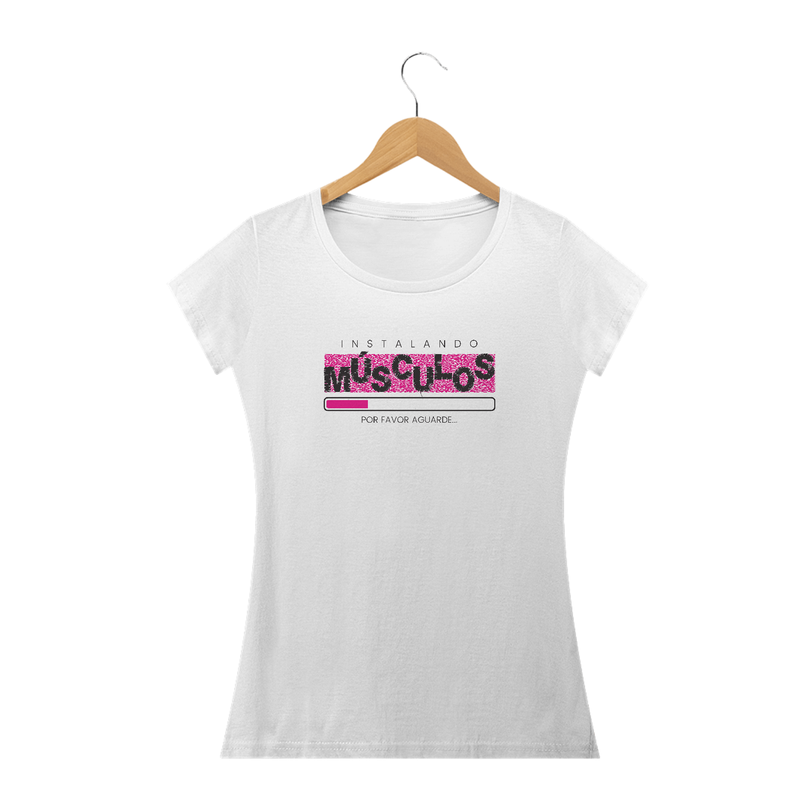 Camiseta Feminina Instalando Músculos