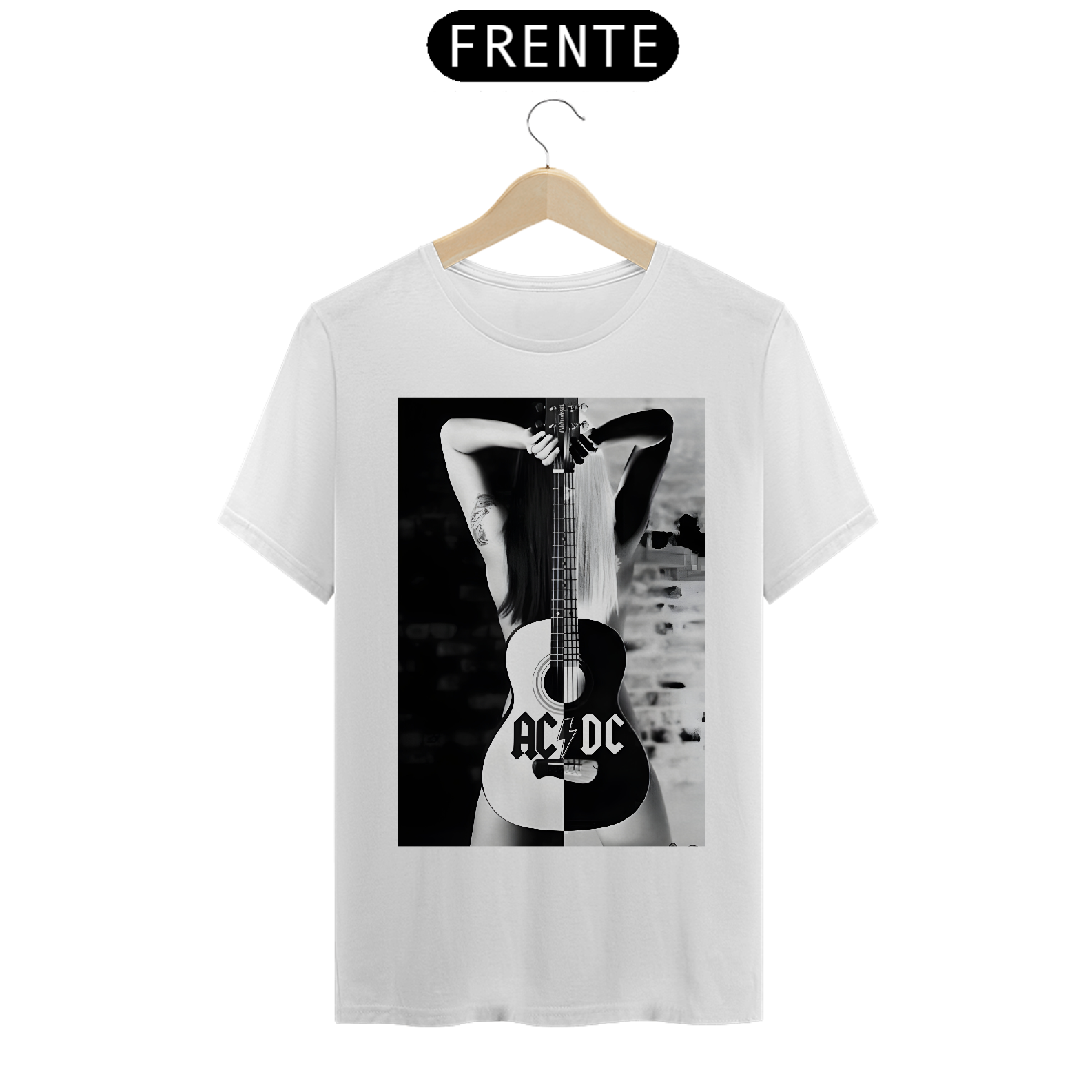 Camiseta AC/DC Violão