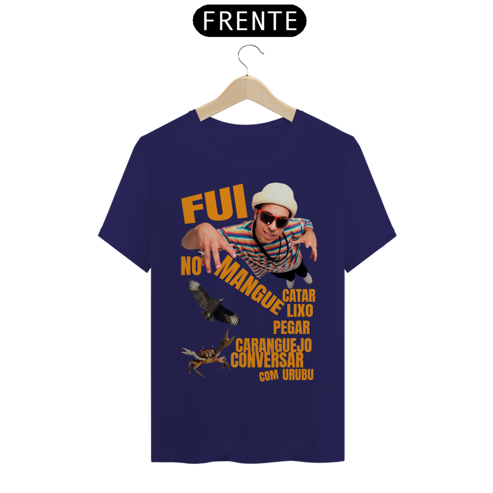 T-SHIRT CHICO SCIENSE URUBU CARANGUEJO