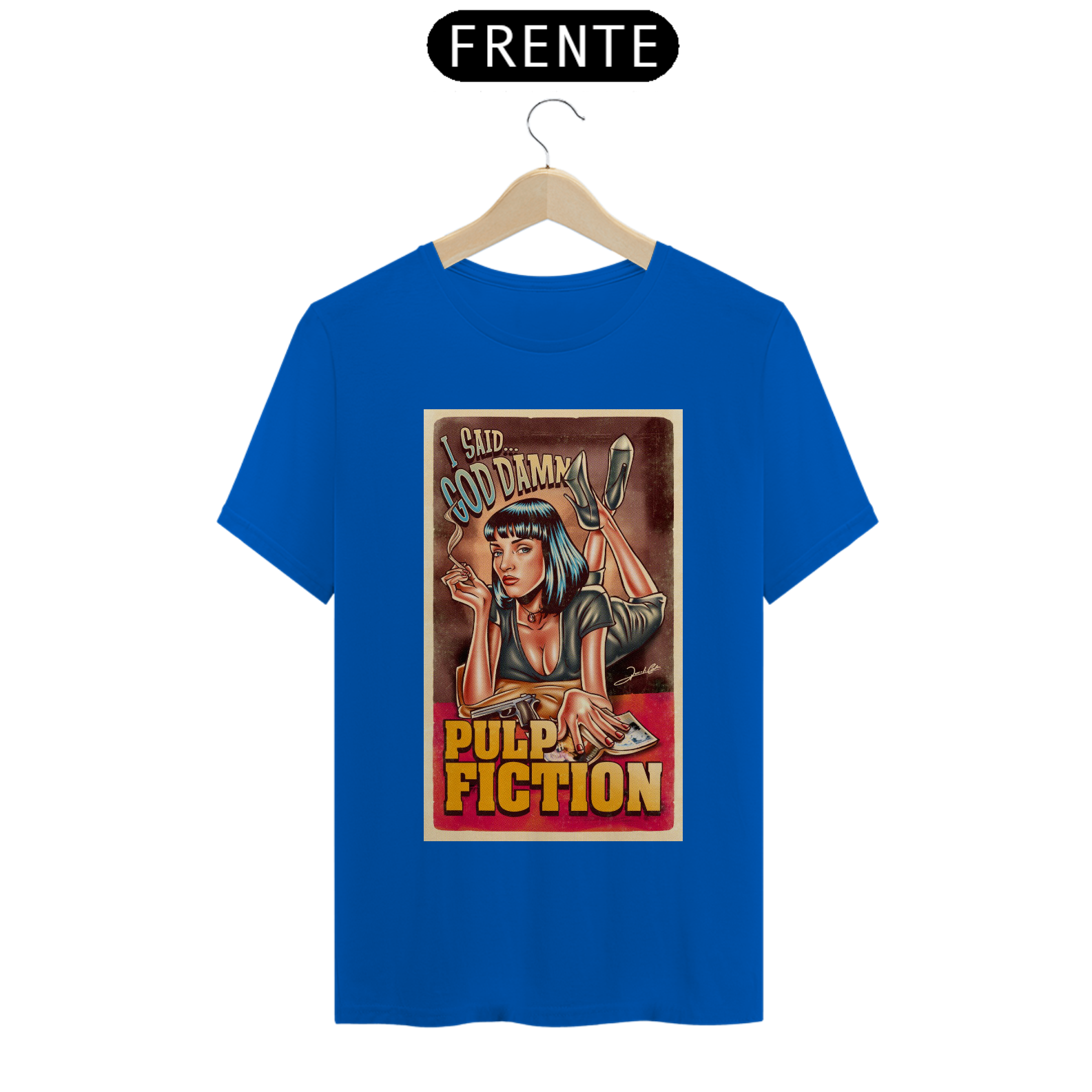 T-SHIRT PULP FICTION CARTOON