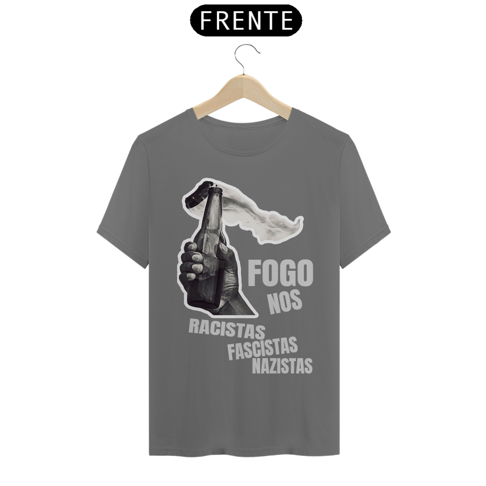 T-SHIRT FOGO EM GERAL QUE VACILA