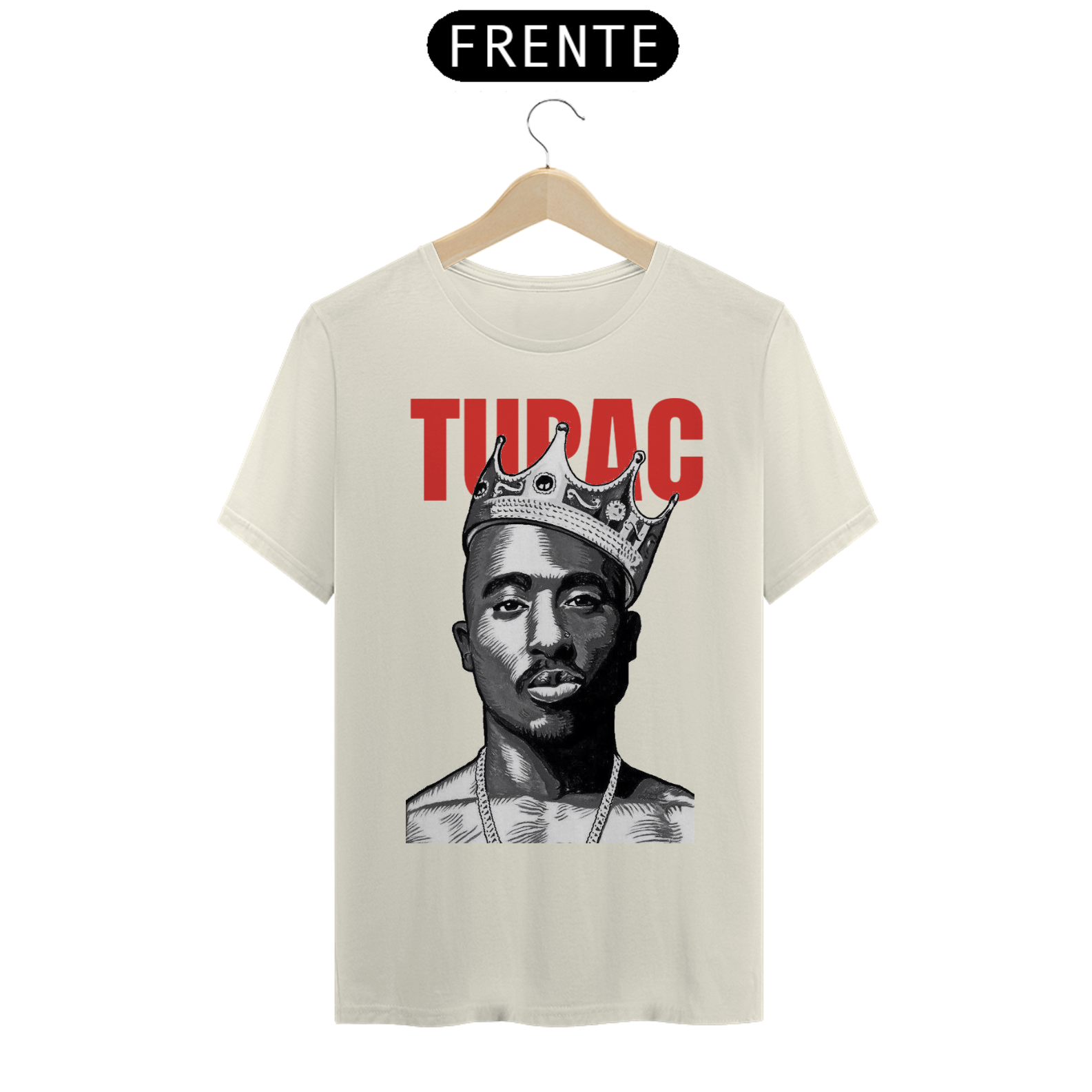 T-SHIRT TUPAC COROA