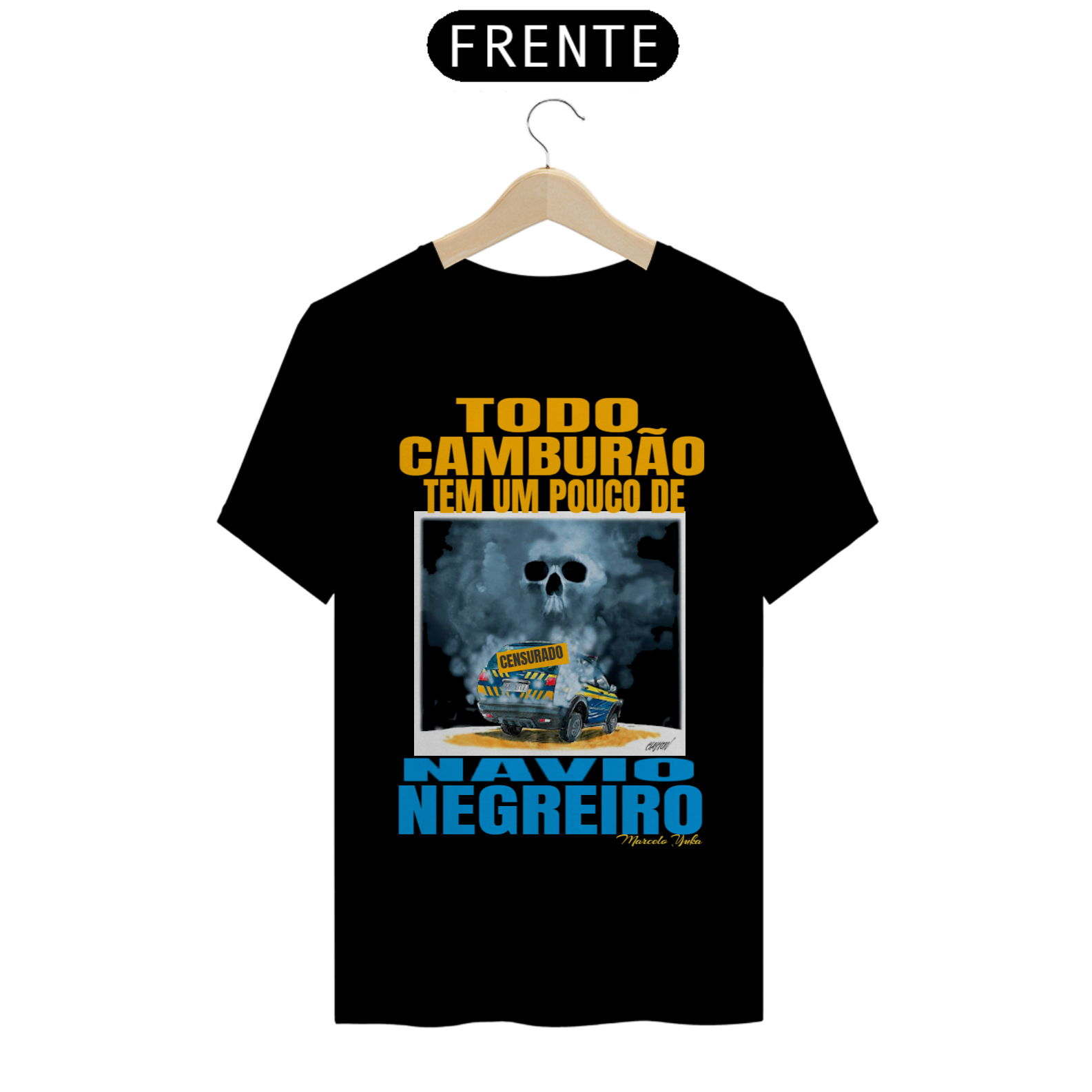 T-SHIRT NAVIO NEGREIRO YUKA