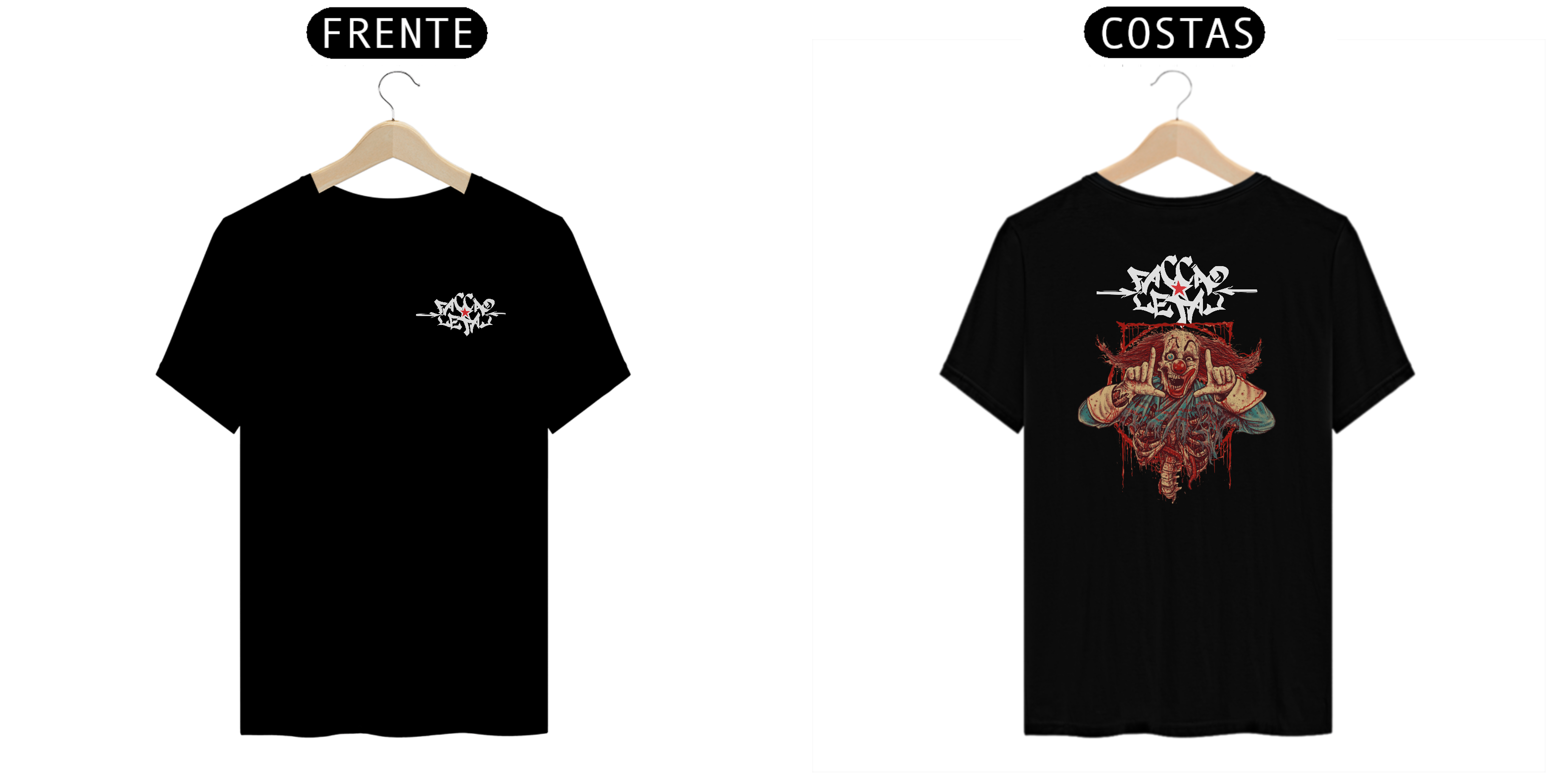 T-SHIRT FAÇÃO LETAL BOZO