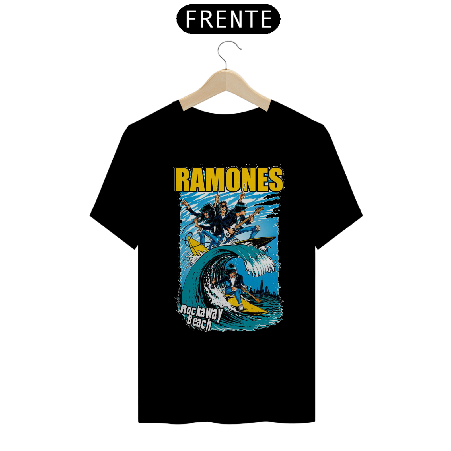 T-SHIRT RAMONES ROCKAWAY BEACH