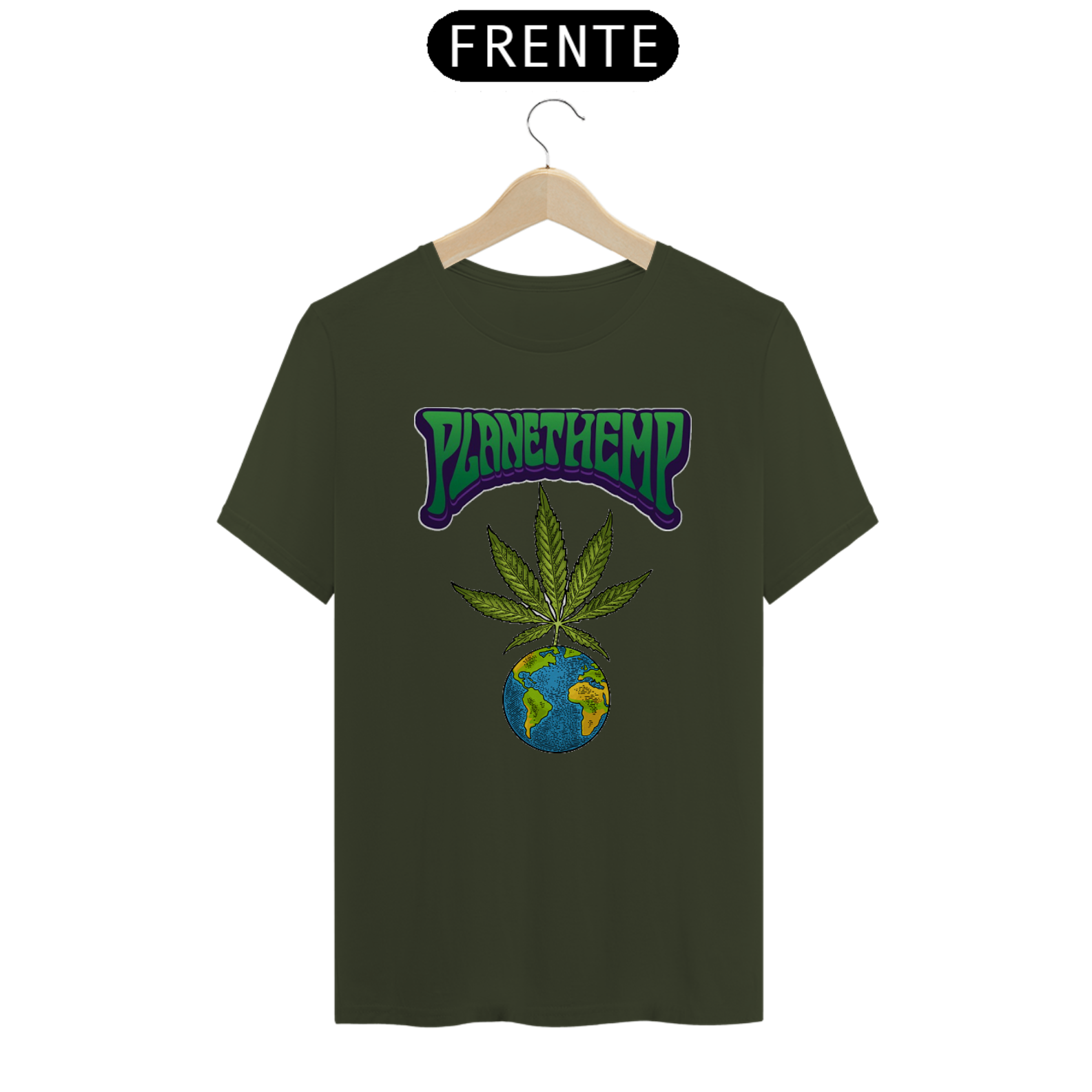 T-SHIRT PLANET HEMP FOLHA