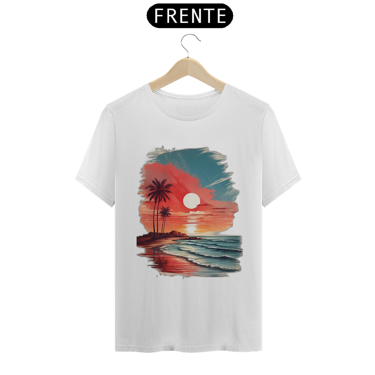 Camiseta Classic The Sunset, Arte Frontal.
