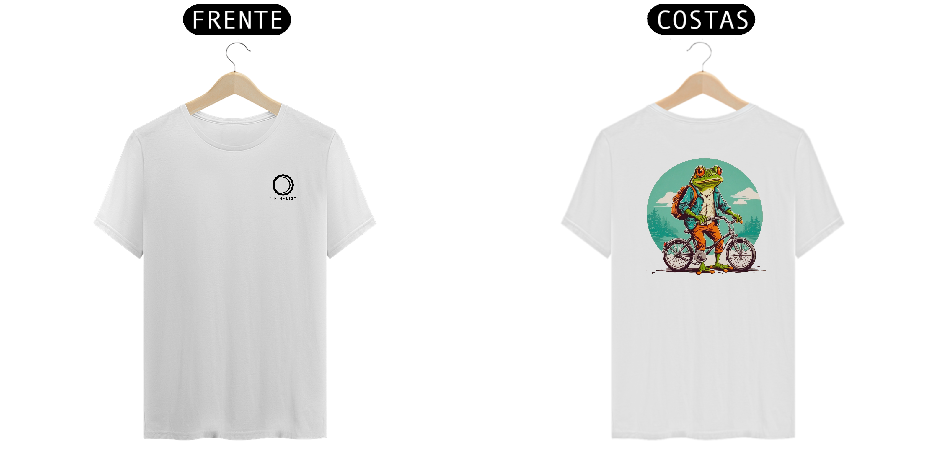 Camiseta Classic Frog Cycling, Arte nas Costas