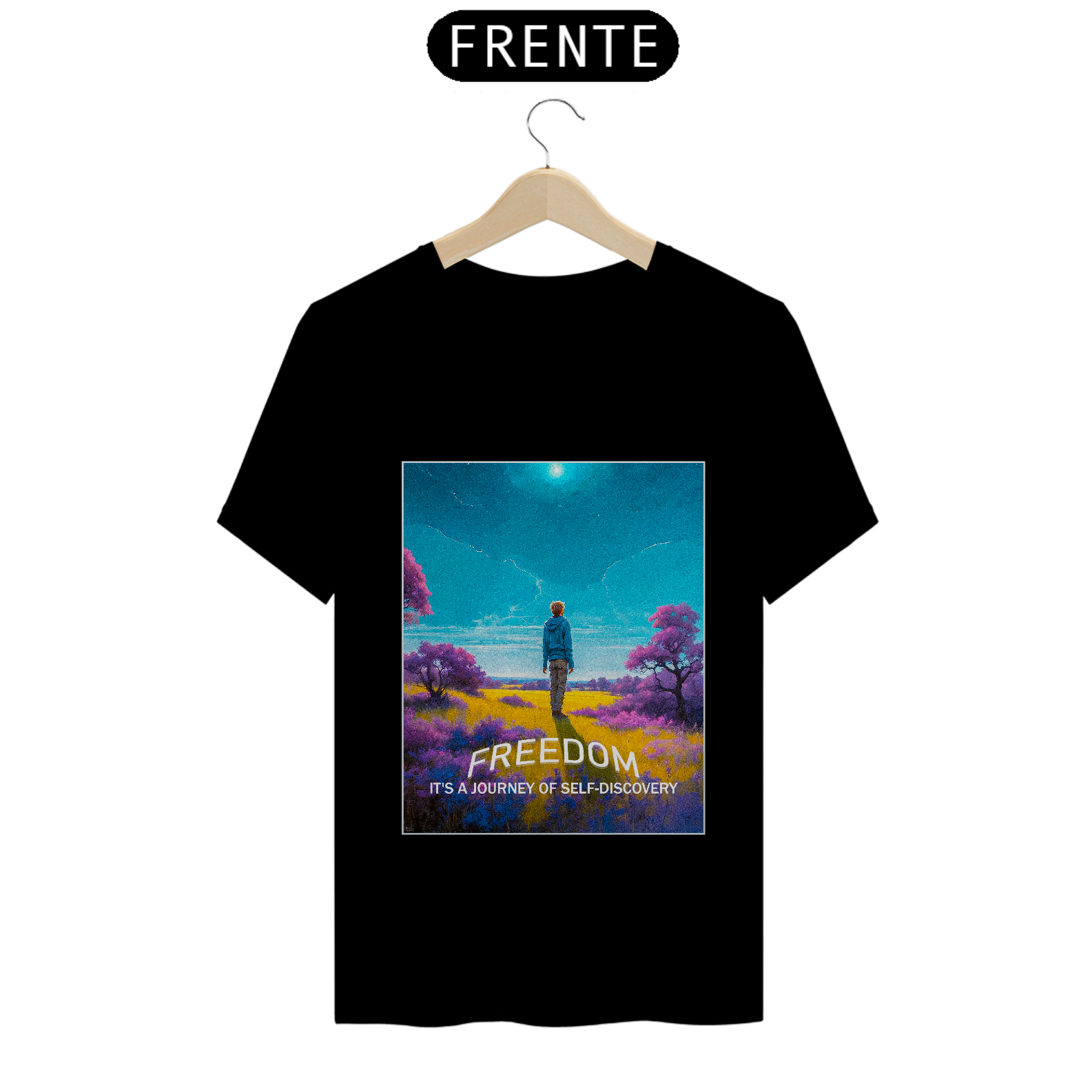 Camiseta Classic Freedom, Arte Frontal.