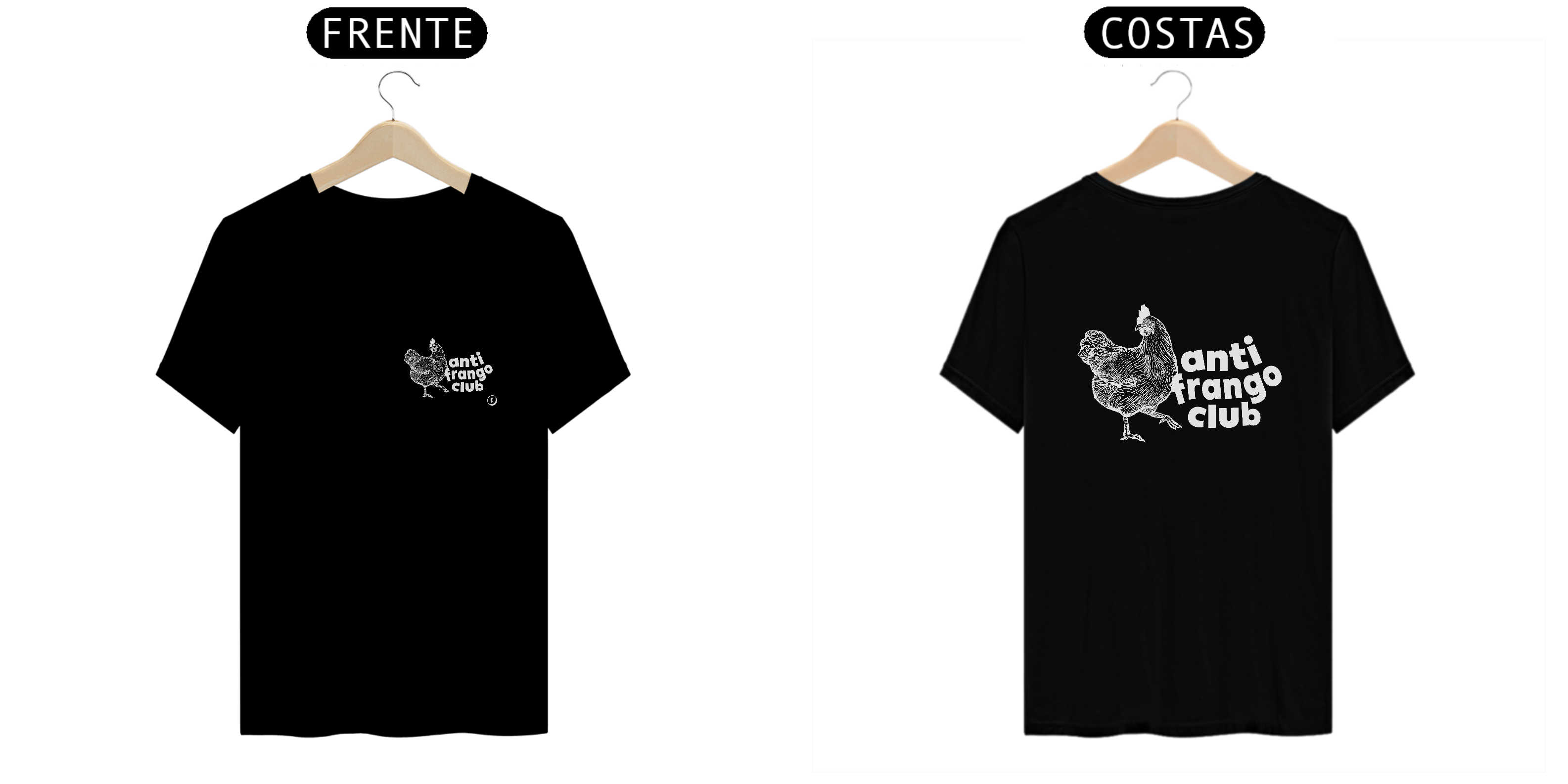 Camiseta Anti Frango Club 