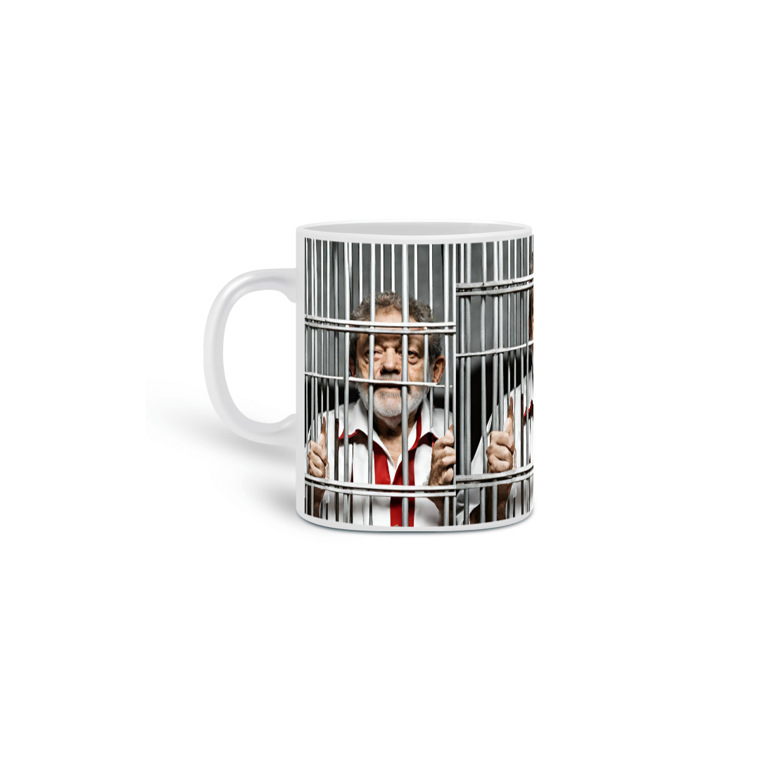Nome do produto: Caneca Lula Ladrão Seu Lugar é na Prisão