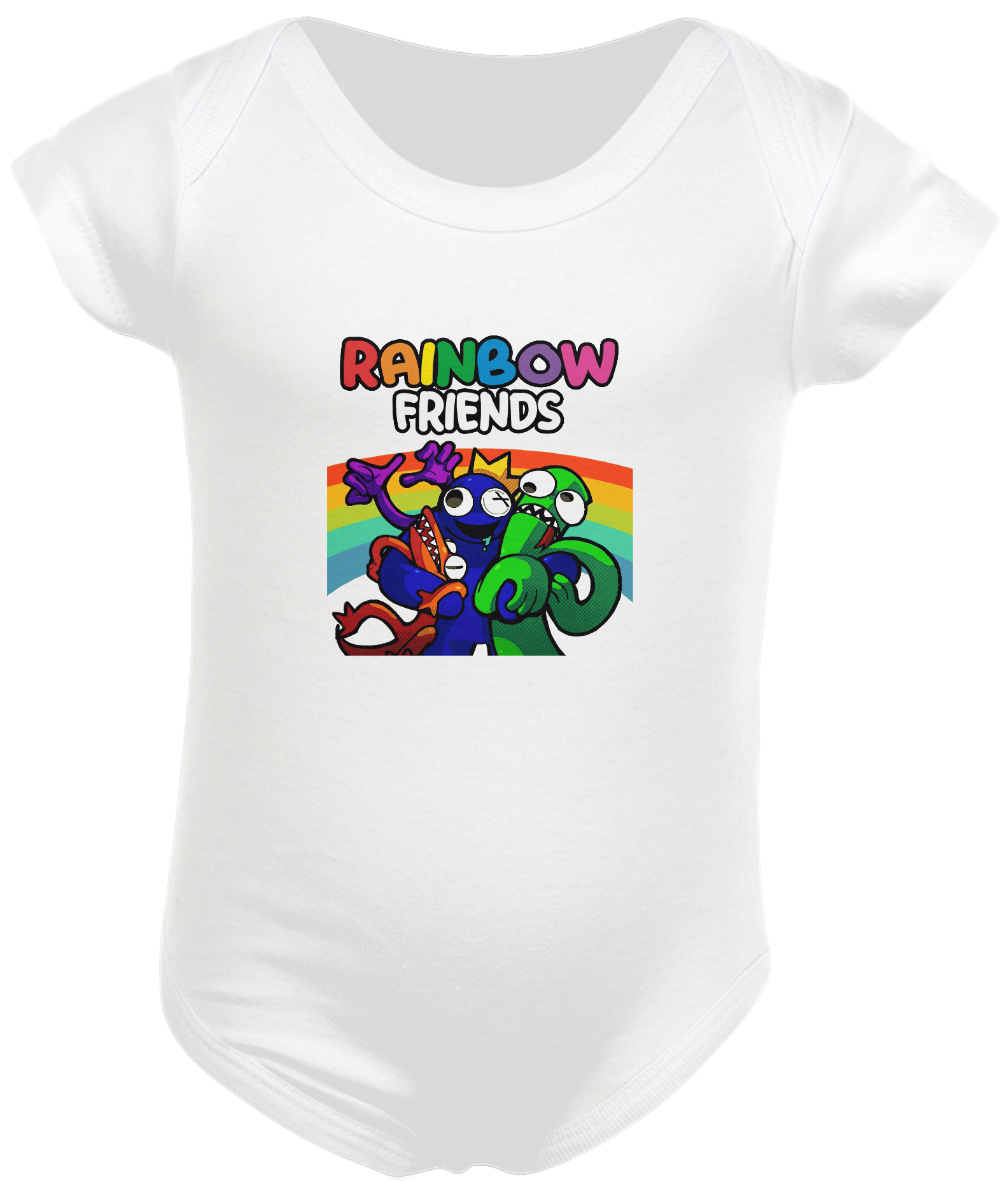 Body Infantil Rainbow Friends Colorido