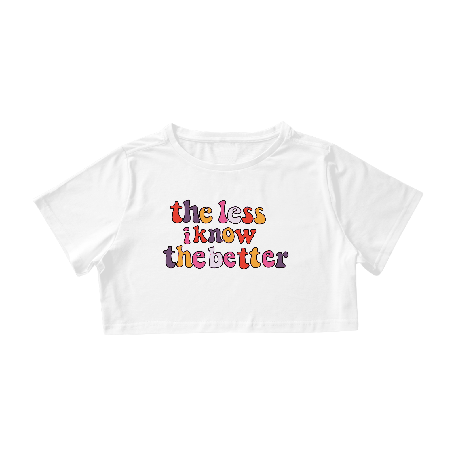 Camiseta Cropped Feminina Tame Impala The Less I Know The Better