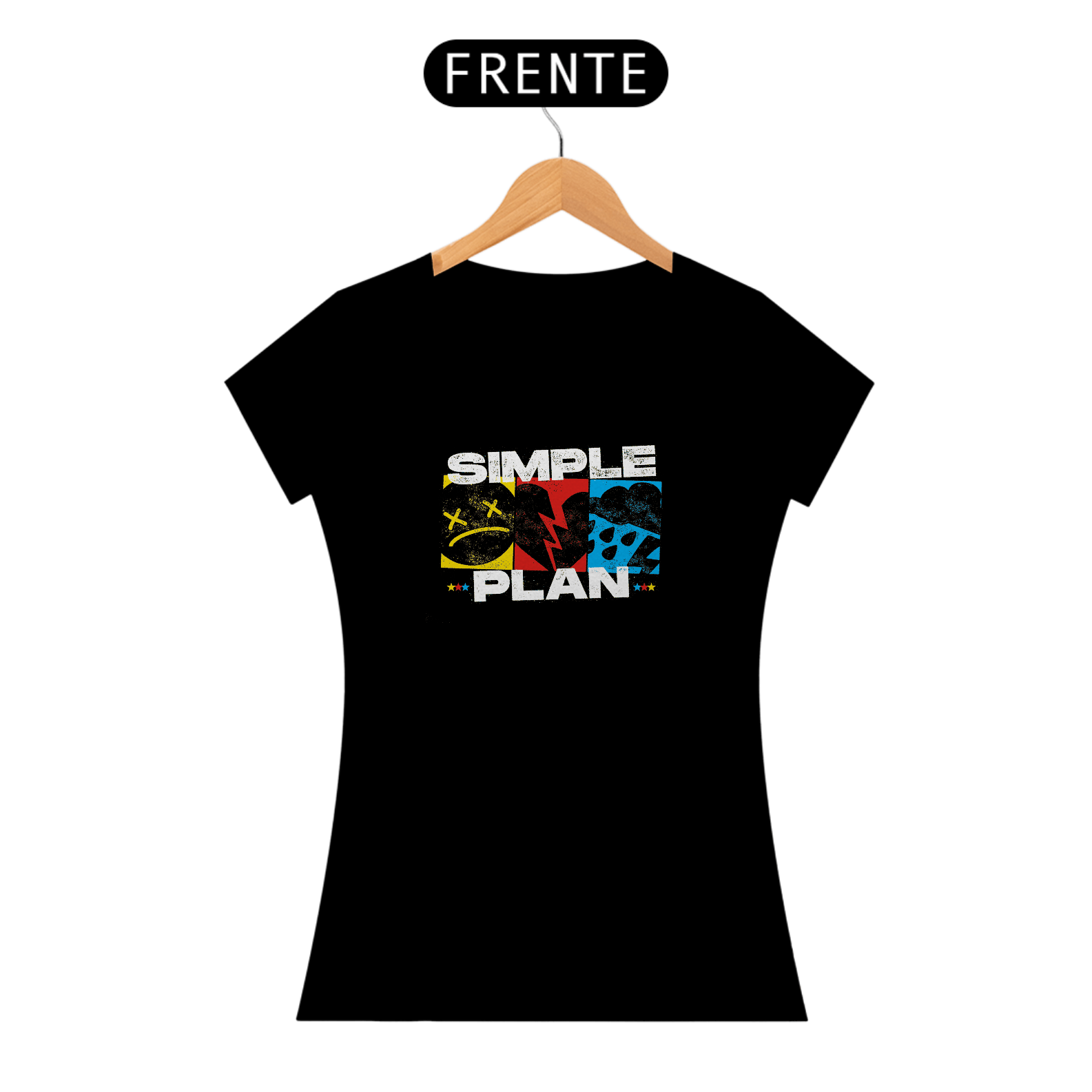 Camiseta Feminina SIMPLE PLAN Baby Look Quality