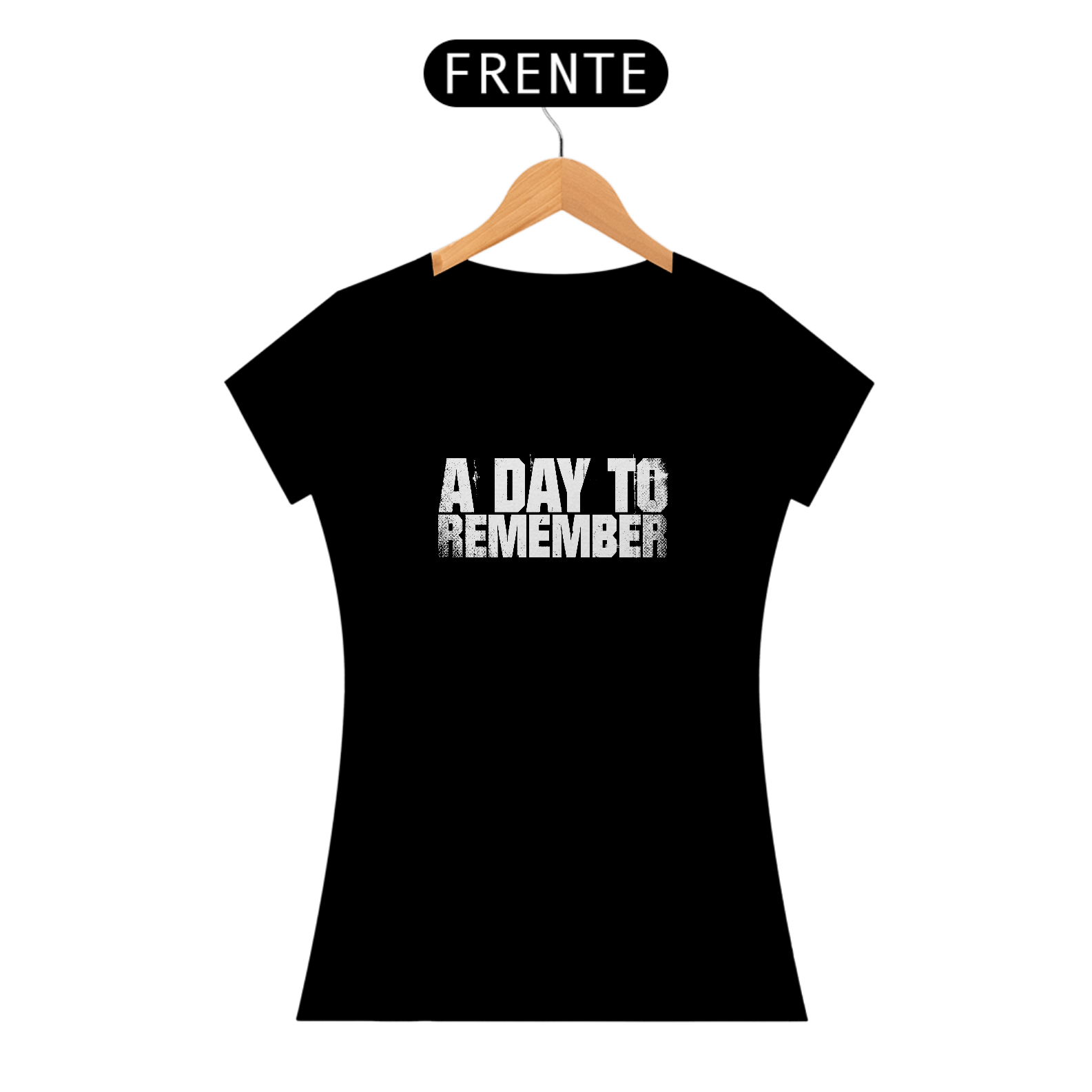 Nome do produto: Camiseta ADTR Feminina A Day To Remember Baby Look