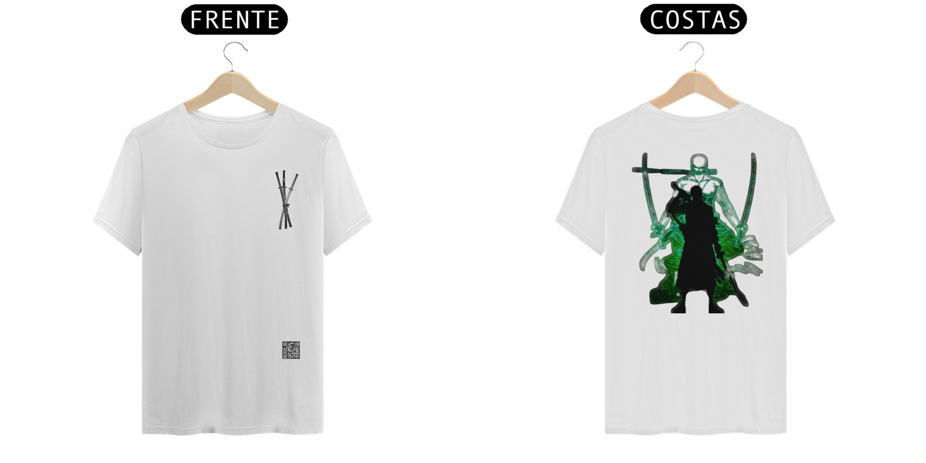 Camiseta manga curta (roronoa zoro)  